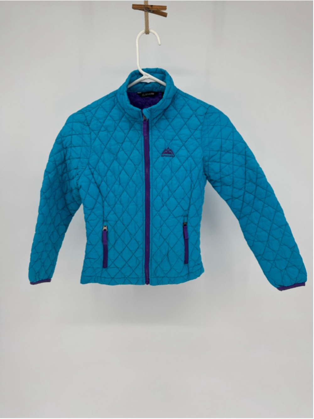 Snozu Girl's Blue Purple Quilted Puffer Jacket Size 10